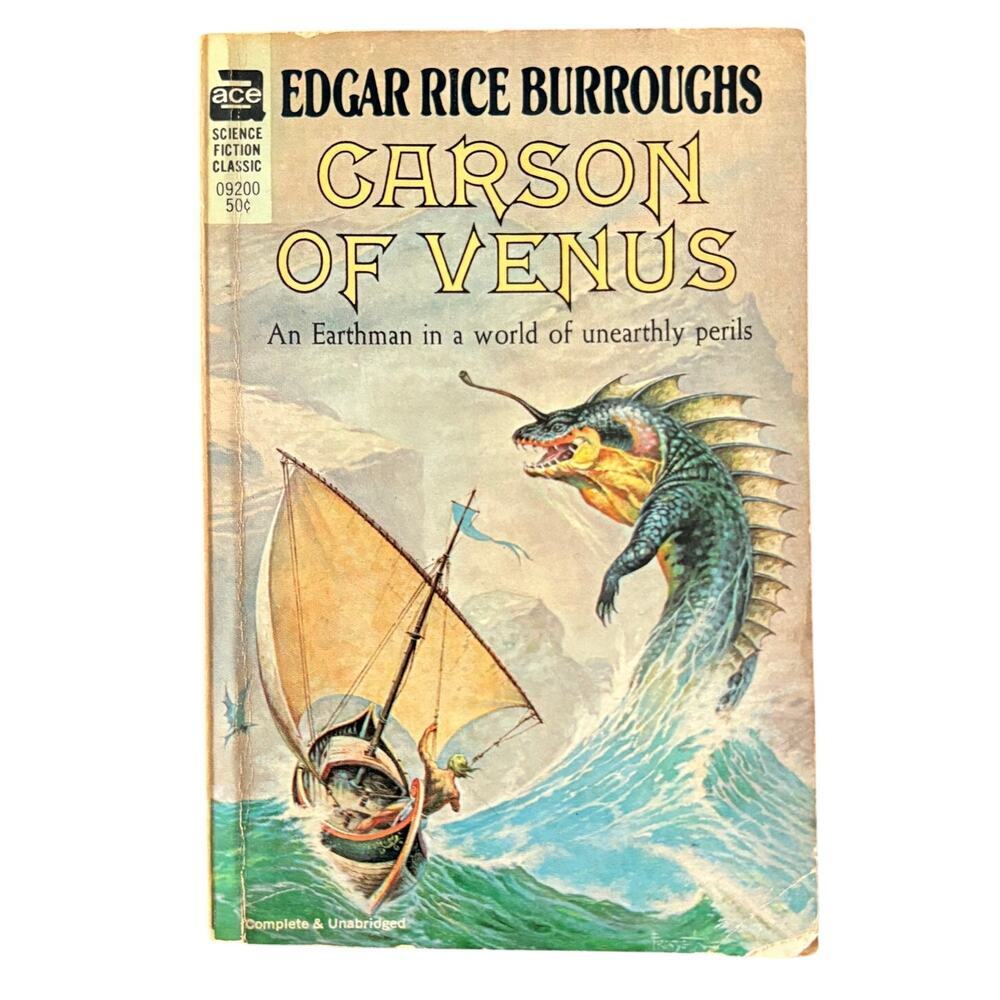 Vintage Edgar Rice Burroughs CARSON OF VENUS Ace Sci-Fi Classic Paperback